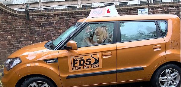  Fake Driving School Busty Blonde Georgie Lyall gets customer satisfaction